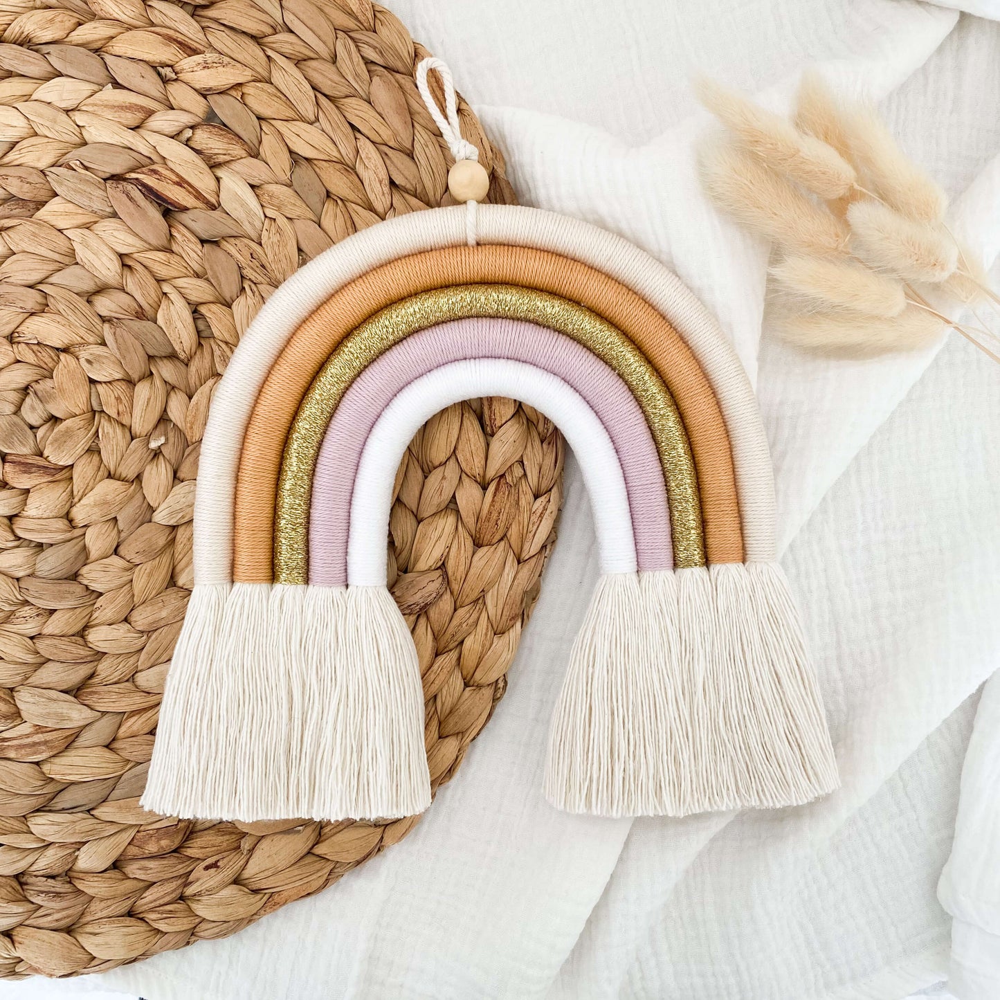 Arc-en-ciel en macramé personnalisé