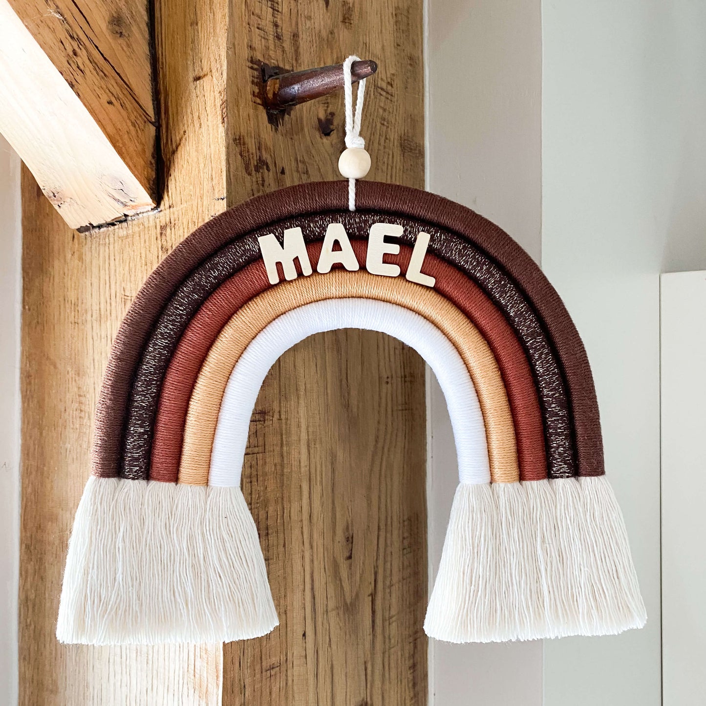 Arc-en-ciel en macramé personnalisé