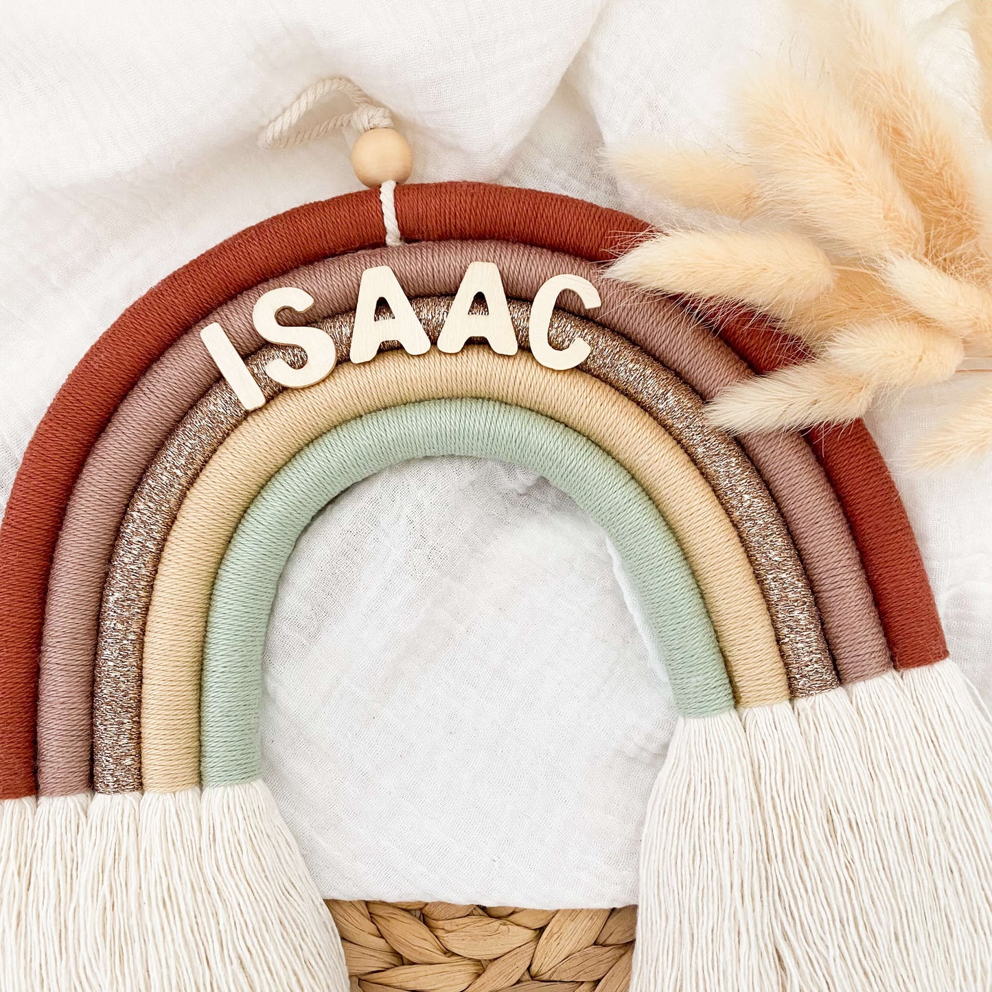 Arc-en-ciel en macramé personnalisé