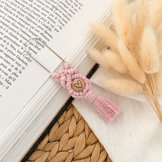 Marque-page en macramé - SYMBOLE