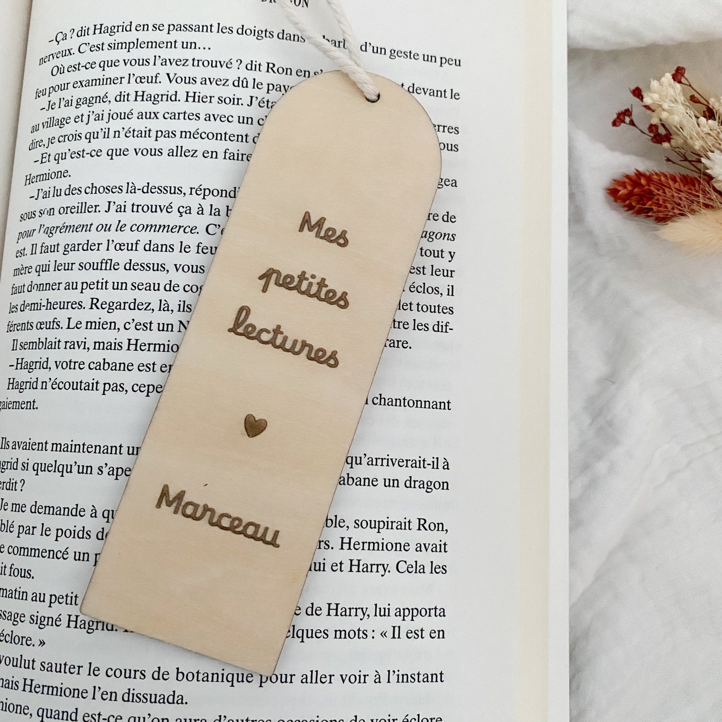 Marque-page personnalisé « Mes petites lectures »