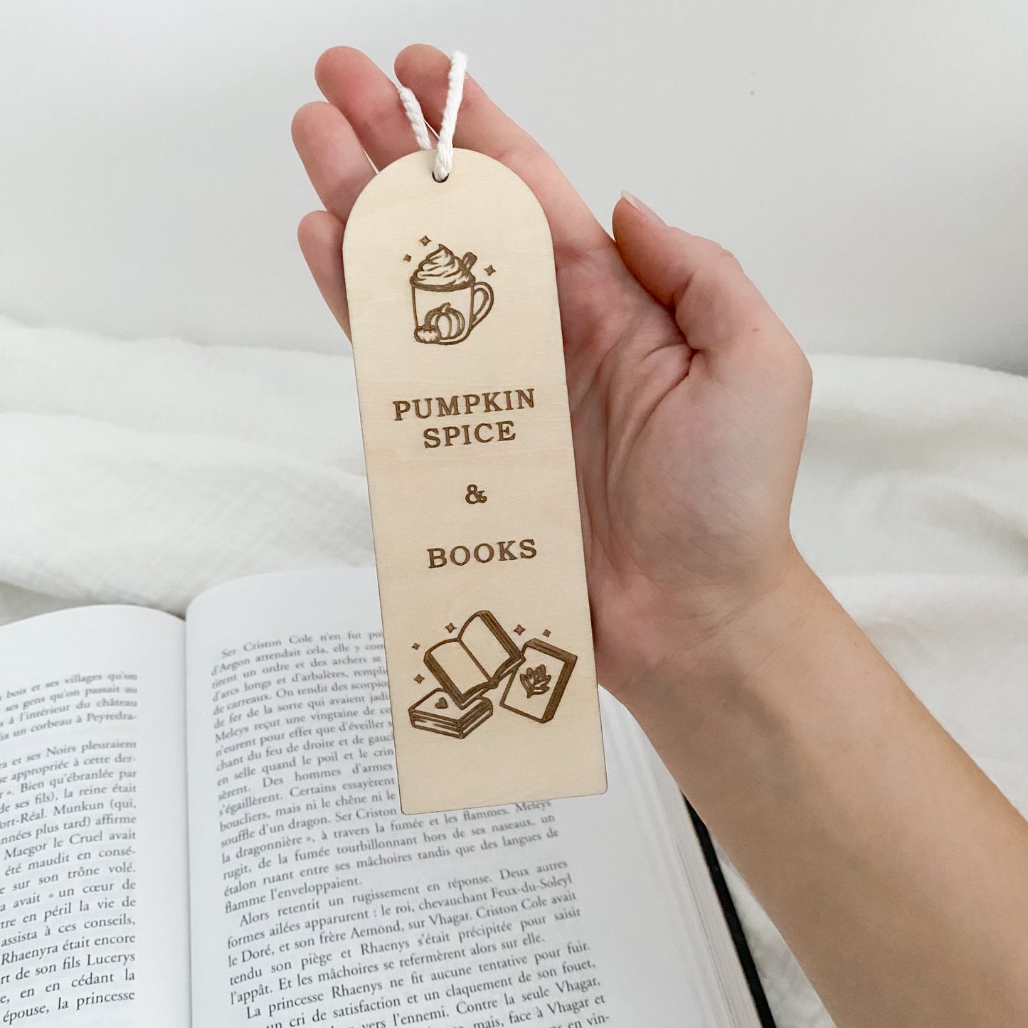 Marque-page « Pumpkin spice & Books »
