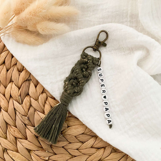 Porte-clés en macramé
