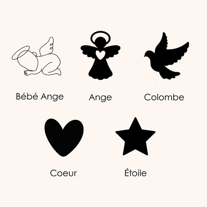 Boule de Noël en bois personnalisée - Pour nos anges