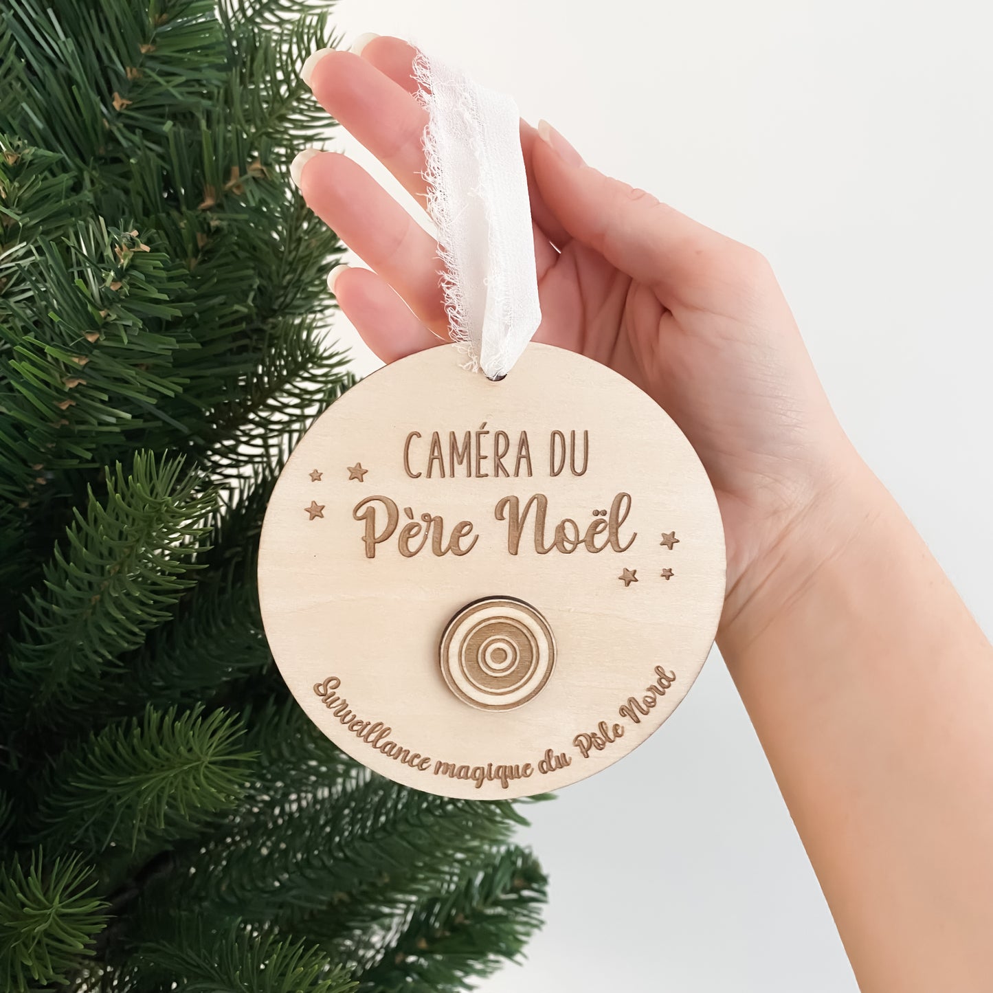 Caméra Magique du Père Noël en bois