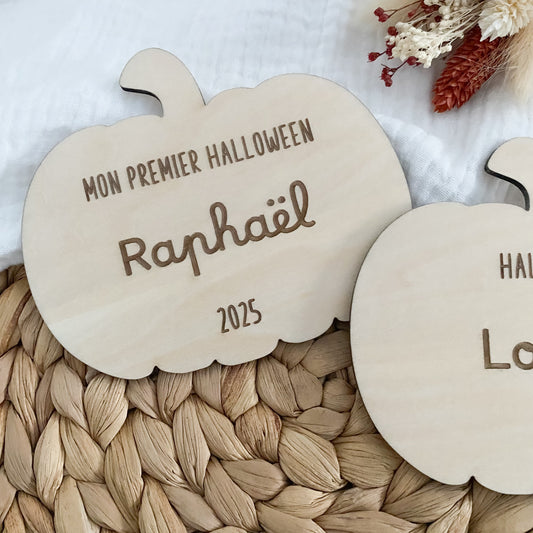 Carte étape personnalisée « Mon premier Halloween - Halloween 2025 »