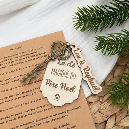 Clé Magique du Père Noël personnalisée