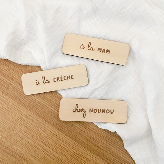 Étiquettes supplémentaires Pancarte (crèche, nounou, MAM & toute petite section)