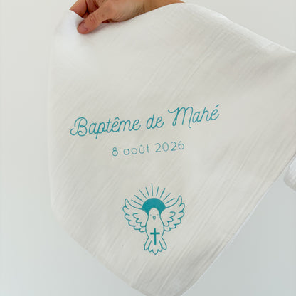 Lange de baptême personnalisé