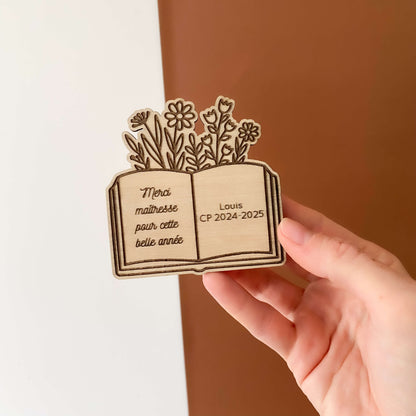 Magnet en bois personnalisé