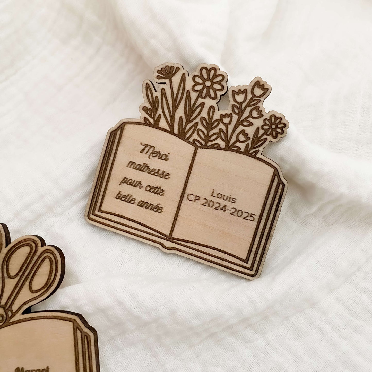 Magnet en bois personnalisé