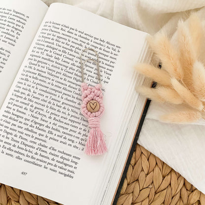Marque-page en macramé - SYMBOLE