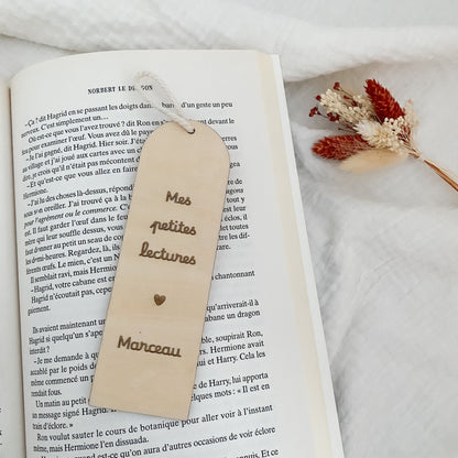 Marque-page personnalisé « Mes petites lectures »