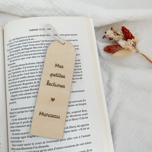 Marque-page personnalisé « Mes petites lectures »