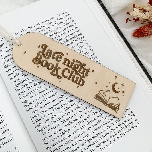 Marque-page « Late night Book club »