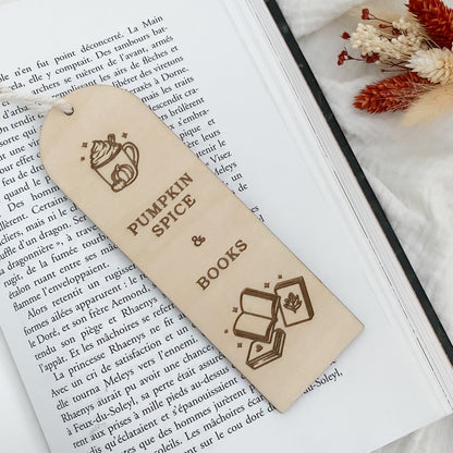 Marque-page « Pumpkin spice & Books »