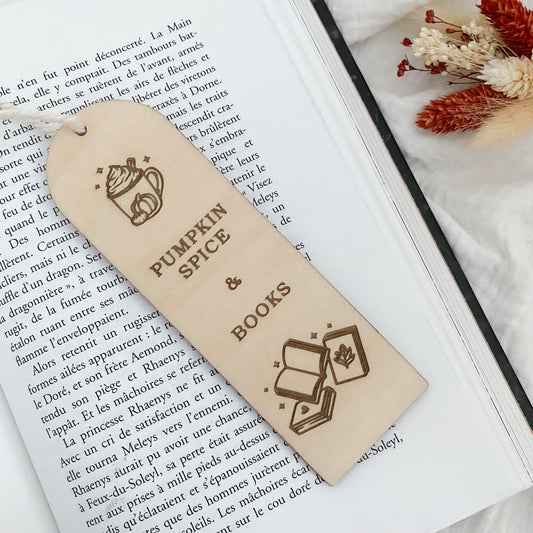 Marque-page « Pumpkin spice & Books »