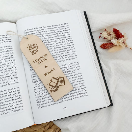 Marque-page « Pumpkin spice & Books »