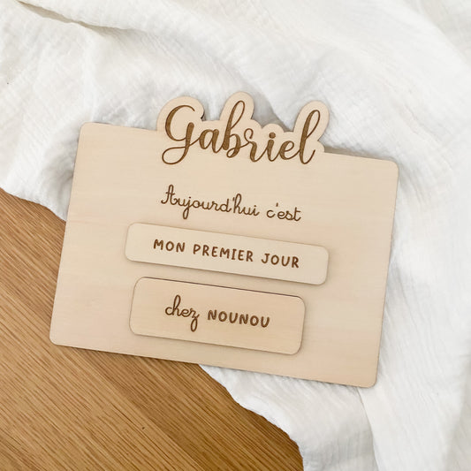 Étiquettes supplémentaires Pancarte (crèche, nounou, MAM & toute petite section)