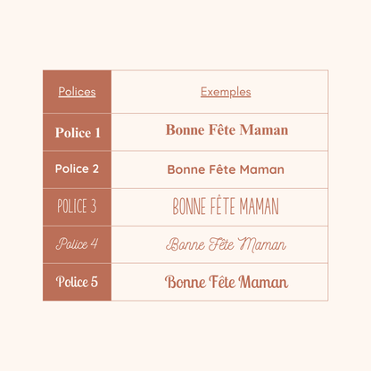 Magnet bouquet de fleurs séchées "Bonne Fête Maman"