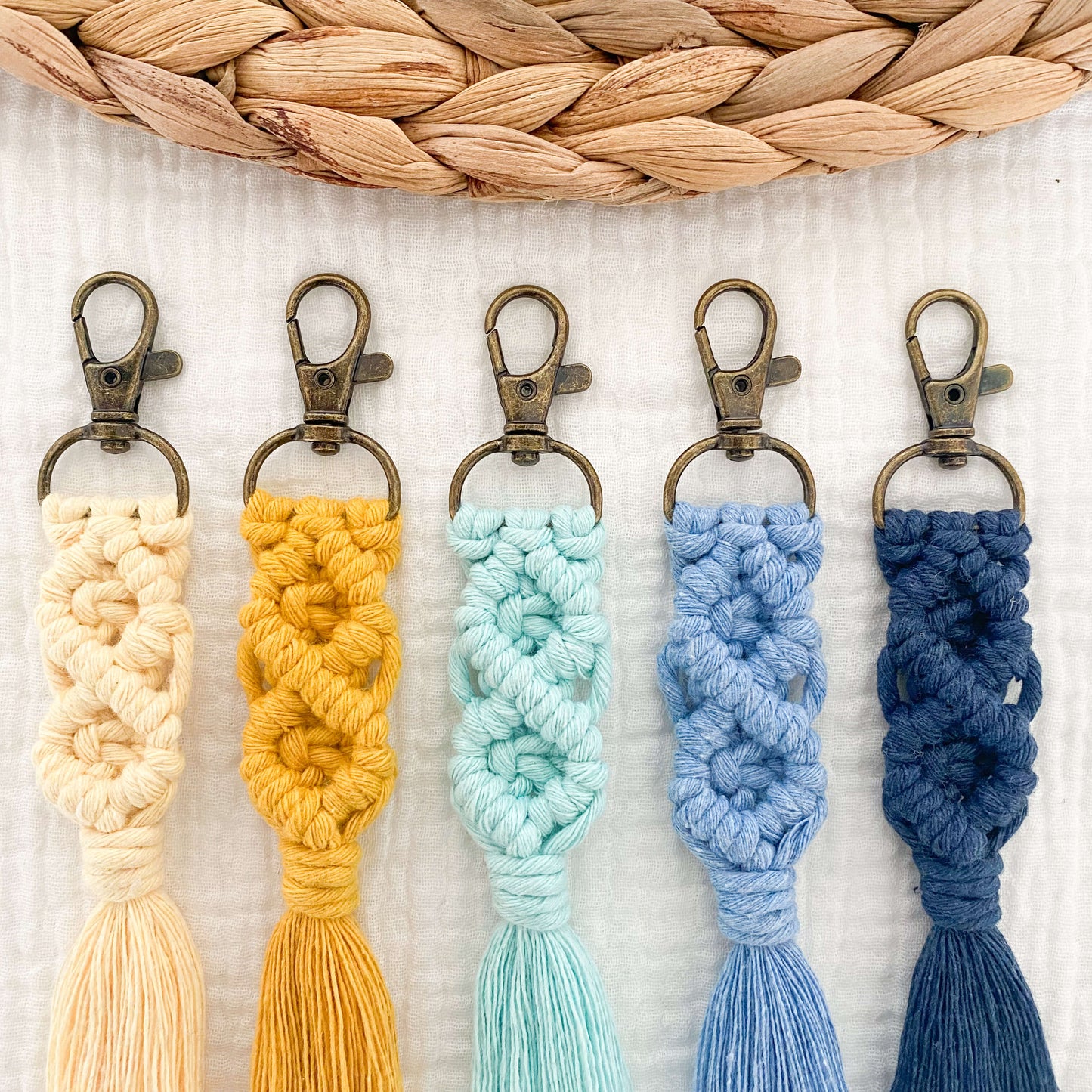 Porte-clés en macramé