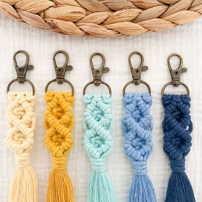 Porte-clés en macramé