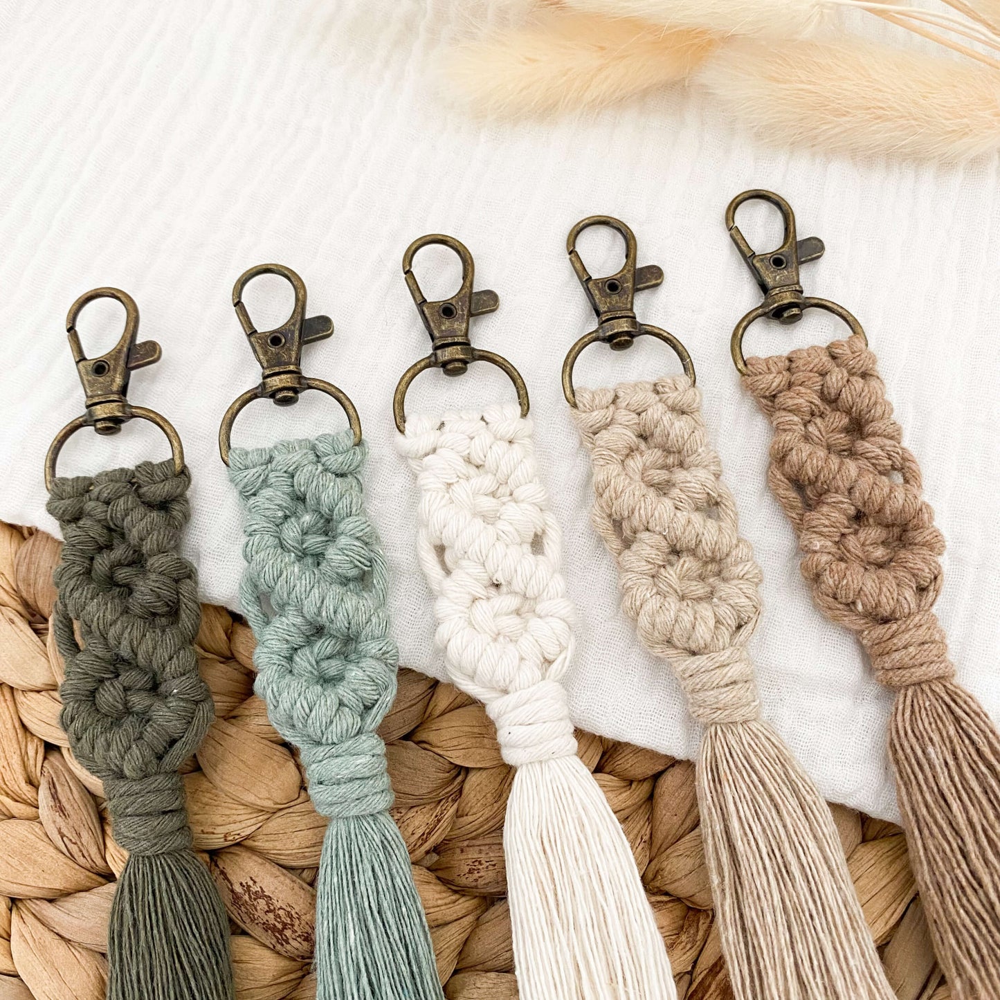 Porte-clés en macramé