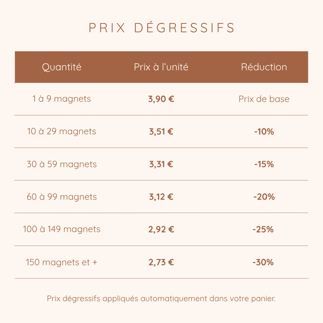 Magnet Croix en bois personnalisé