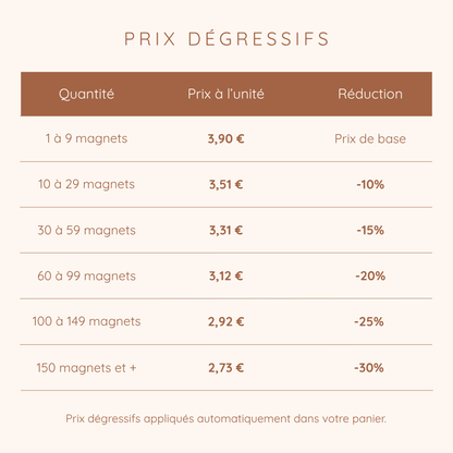 Magnet Croix en bois personnalisé