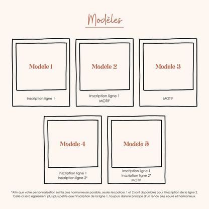 Magnet polaroïd en bois personnalisé