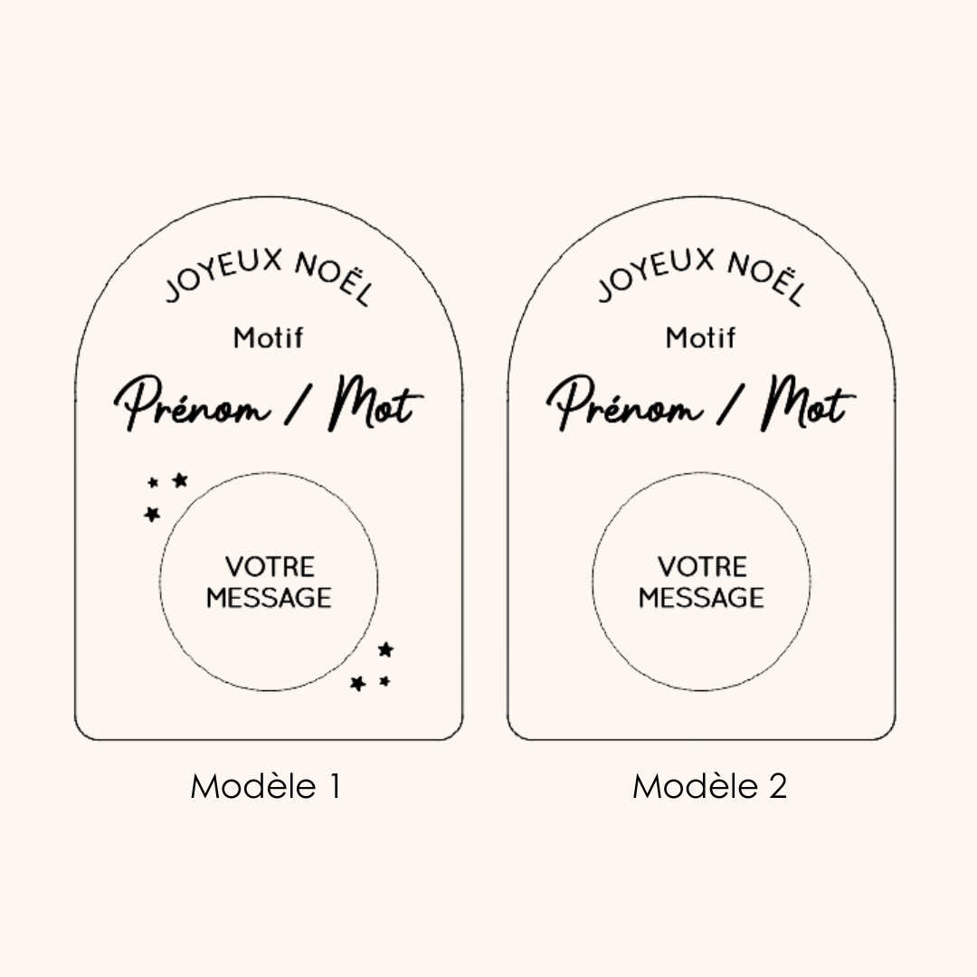 Carte à gratter en bois personnalisée - Message surprise