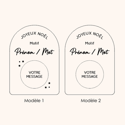 Carte à gratter en bois personnalisée - Message surprise