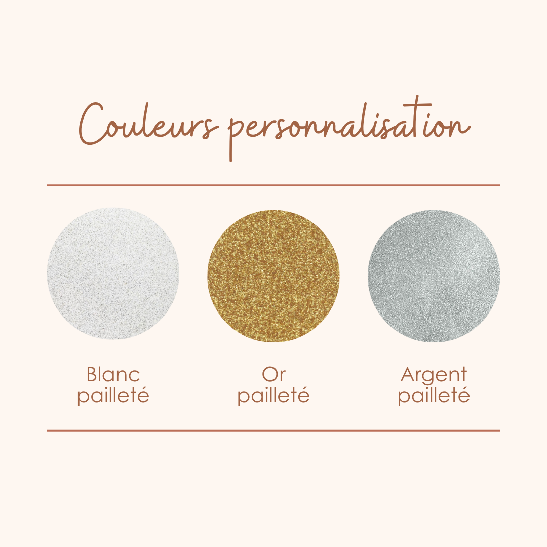 Étoile de Noël en velours personnalisée