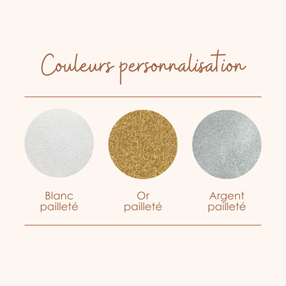 Étoile de Noël en velours personnalisée